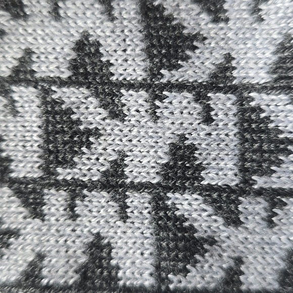 NWT, MICHAEL Michael Kors, Monogram Knit Beanie, Polyester, Gray & Black, O/S - Picture 6 of 10